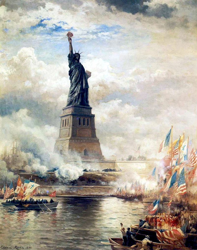 &ldquo;Edward Moran 1886, Unveiling the Statue of Liberty&rdquo;